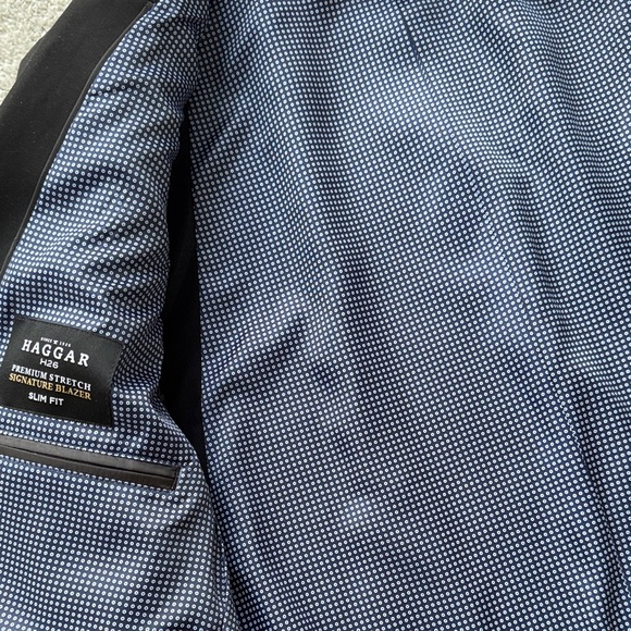 NEW Haggar H26 Classic Black Color Men's Blazer - 40R - Picture 10 of 11